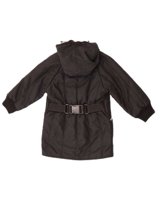 REFRIGIWEAR Girls Cruzcampo Hooded Parka Jacket 5-6 Years Black