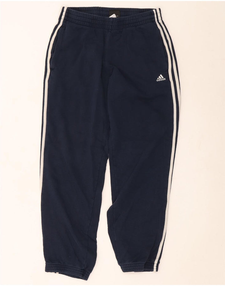 Adidas Mens Tracksuit Trousers Joggers Medium  Navy Blue Cotton
