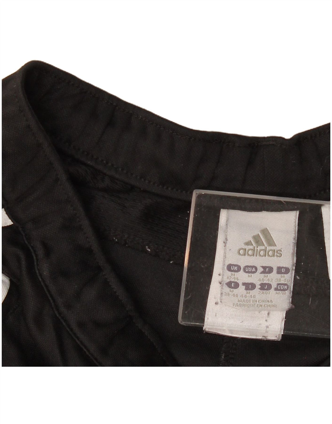 Adidas Womens Graphic Tracksuit Trousers UK 12/14 Medium Black Polyester