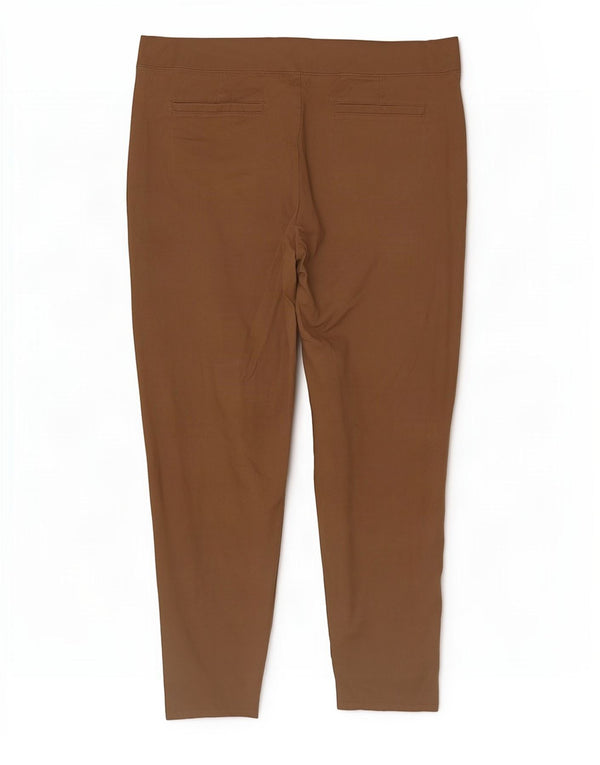 Lee Womens Crop Jegging Jeans UK 20 W42 L20 Brown Cotton