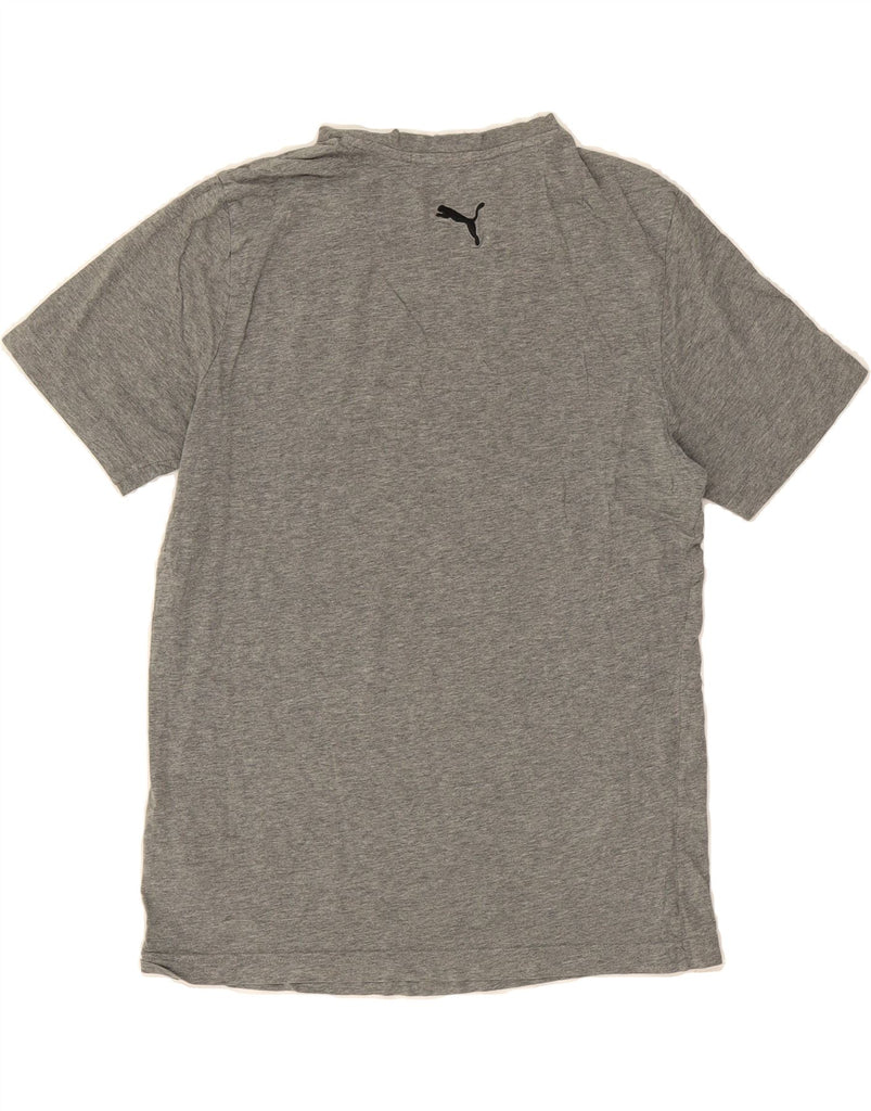 PUMA Womens Graphic T-Shirt Top UK 12 Medium Grey Cotton Vintage Puma and Second-Hand Puma from Messina Hembry 