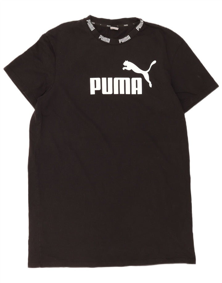 Puma Mens Graphic T-Shirt Top Large Black Cotton