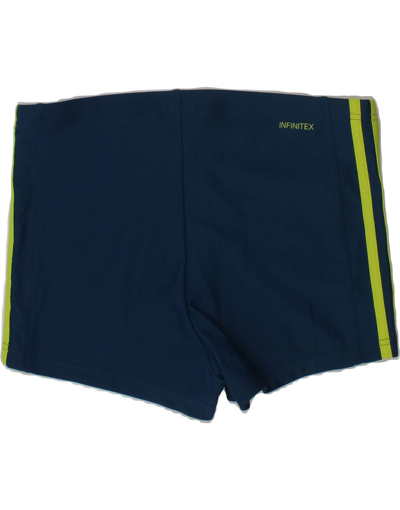 ADIDAS Boys Graphic Swimming Shorts 11-12 Years Navy Blue Vintage Adidas and Second-Hand Adidas from Messina Hembry 