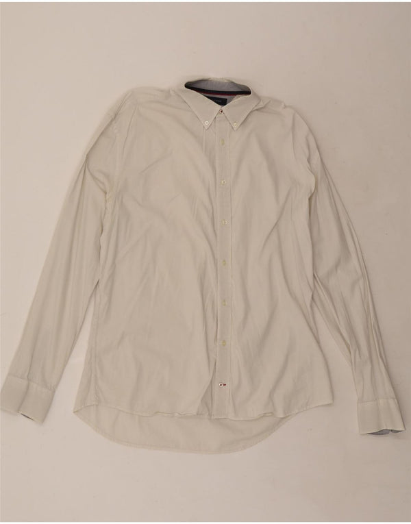Tommy Hilfiger Mens Shirt XL White Cotton
