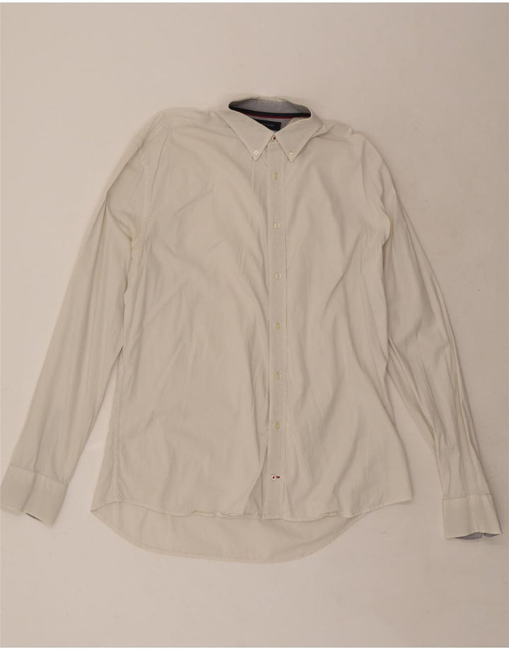 Tommy Hilfiger Mens Shirt XL White Cotton