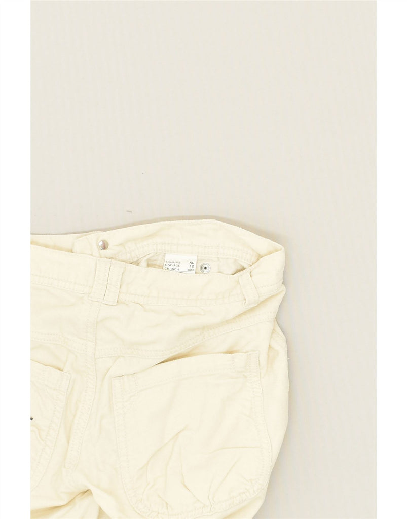 BENETTON Girls Straight Capri Trousers 11-12 Years XL W26 L19  Off White | Vintage Benetton | Thrift | Second-Hand Benetton | Used Clothing | Messina Hembry 