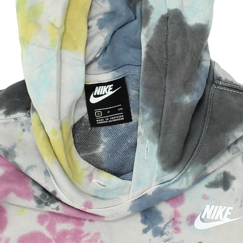Nike Colourful Tie-Dye Small Logo Pullover Hoodie | Sportswear Small VTG | Vintage Messina Hembry | Thrift | Second-Hand Messina Hembry | Used Clothing | Messina Hembry 