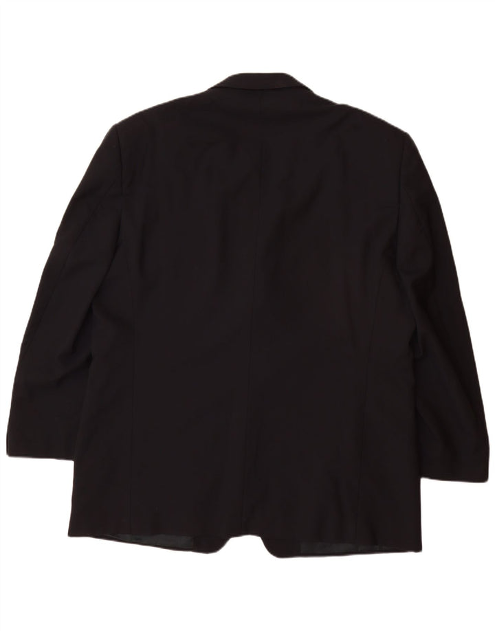 VERSACE Mens Classic 3 Button Blazer Jacket UK 42 XL Navy Blue