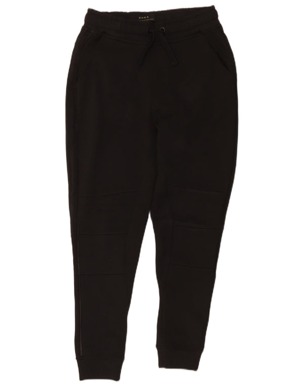 Zara Mens Tracksuit Trousers Joggers Small Black Polyester