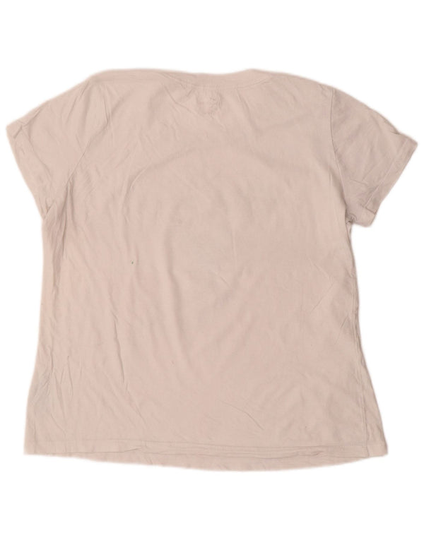 NIKE Womens Milwaukee Bucks Graphic T-Shirt Top UK 14 Medium White Cotton