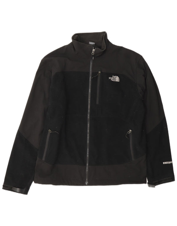 The North Face Mens Rain Jacket UK 40 Large Black Colourblock Polyester