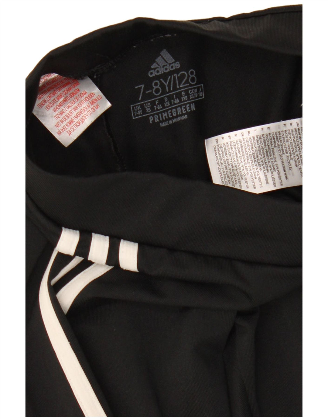 Adidas Girls Aeroready Leggings 7-8 Years  Black Polyester