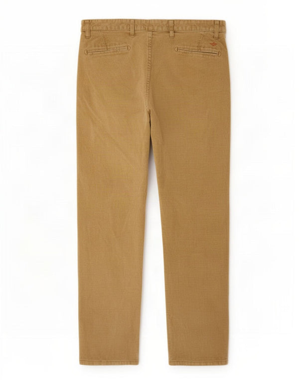 Dockers Mens Straight Corduroy Trousers W36 L32 Beige Cotton