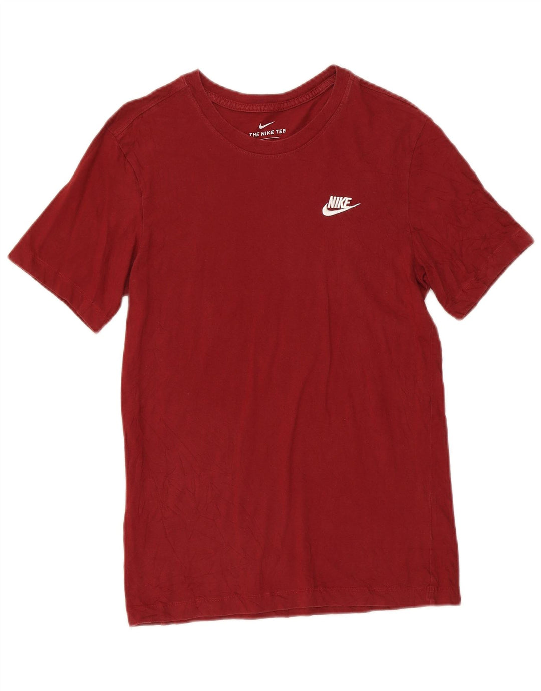 Nike Mens T-Shirt Top Small Burgundy Cotton