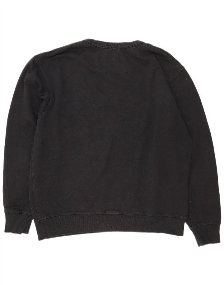 Champion Mens Sweatshirt Jumper Large Black Cotton