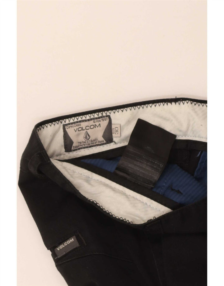 Volcom Mens Chino Shorts W30 Medium Black Cotton