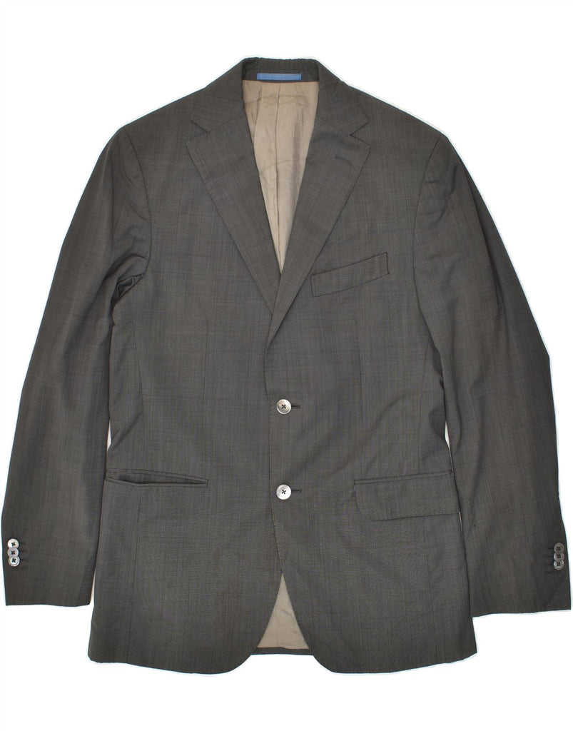 MASSIMO DUTTI Mens 2 Button Blazer Jacket UK 38 Medium Grey | Vintage Massimo Dutti | Thrift | Second-Hand Massimo Dutti | Used Clothing | Messina Hembry 