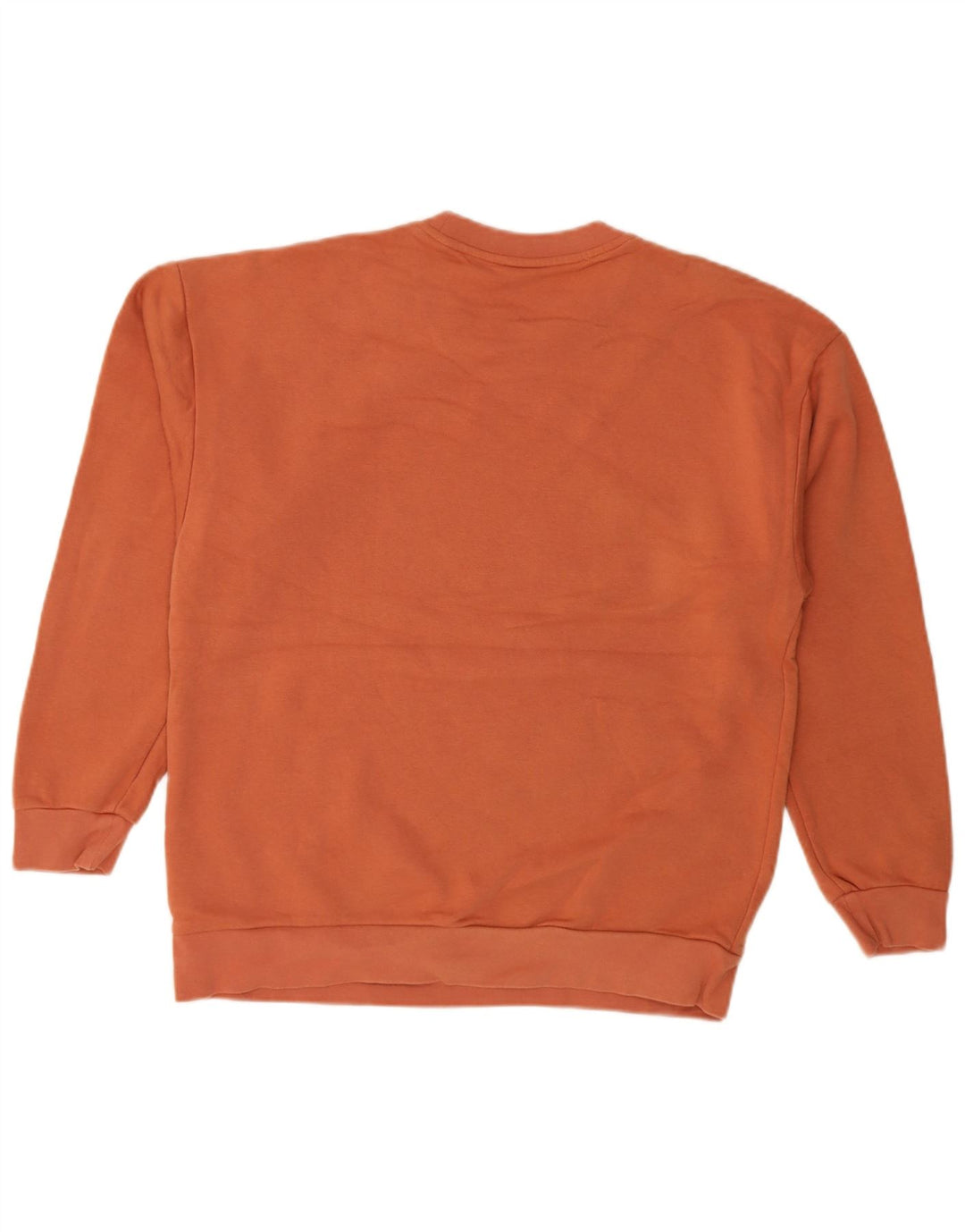 Adidas Womens Graphic Oversized Sweatshirt Jumper UK 10 Small Orange Cotton