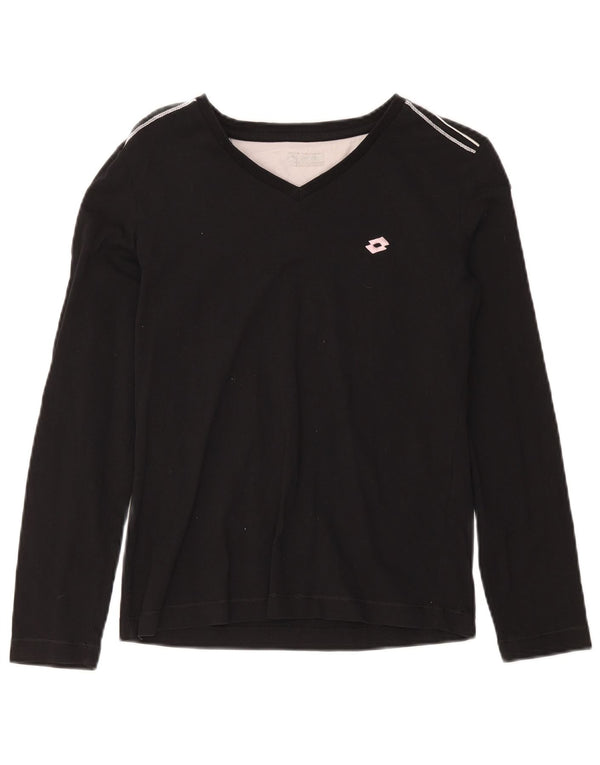 Lotto Girls Top Long Sleeve 13-14 Years Large Black