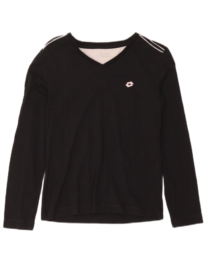Lotto Girls Top Long Sleeve 13-14 Years Large Black