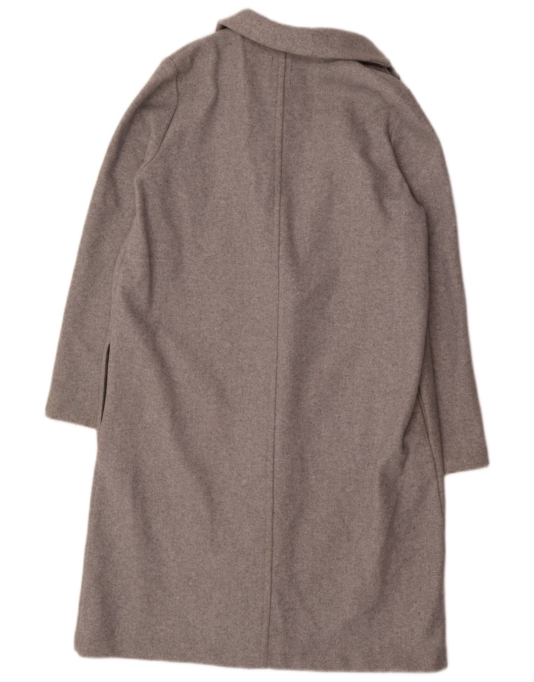 ZARA Womens Open Overcoat UK 18 XL Grey Polyester