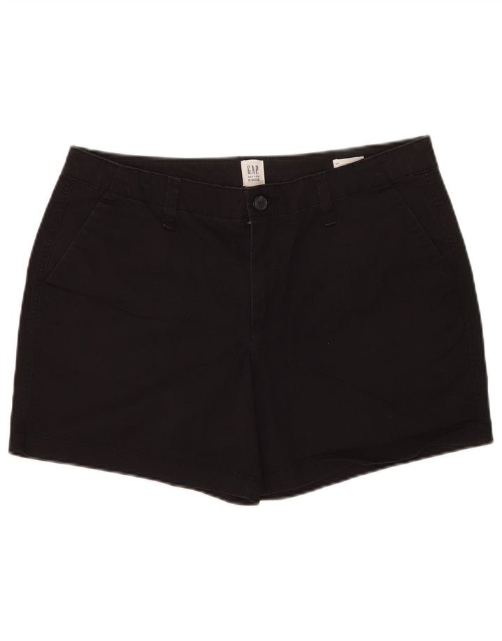 Gap Womens Chino Shorts US 10 Large W32  Black Cotton