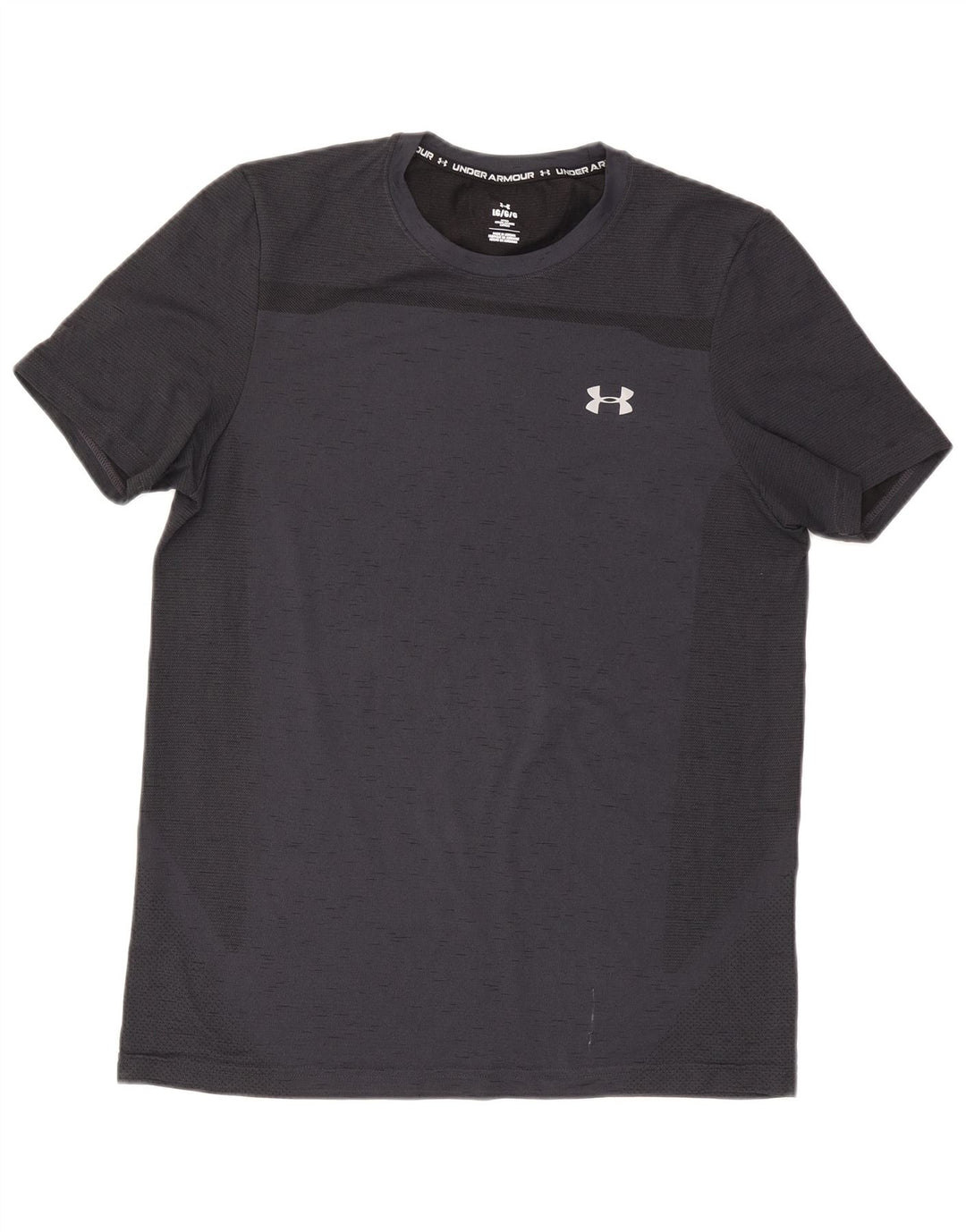 Under Armour Mens Fitted T-Shirt Top Large Grey Flecked
