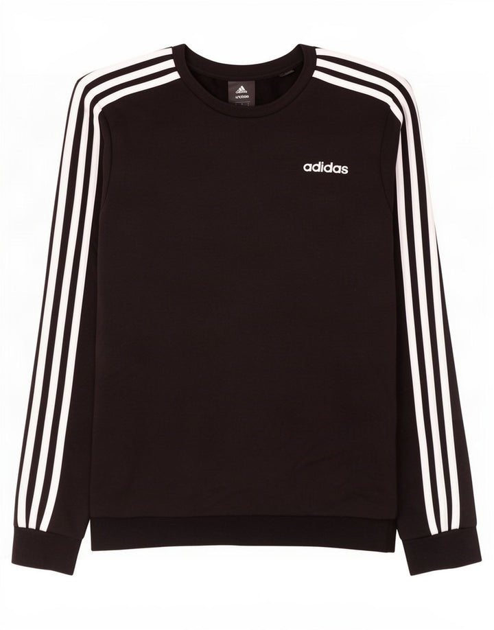 Adidas Mens Sweatshirt Jumper Small Black Cotton