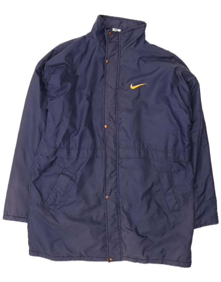 Nike Mens Graphic Windbreaker Coat UK 42 XL Navy Blue