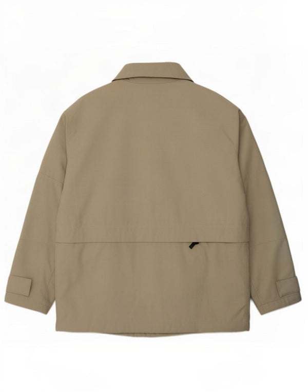 Calvin Klein Jeans Mens Padded Coat UK 40 Large Beige Nylon