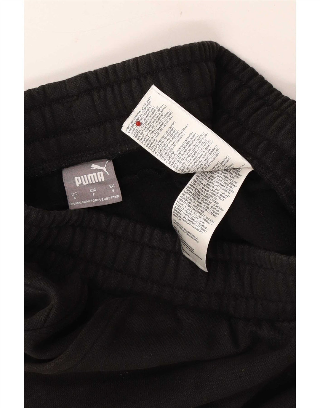 Puma Mens Tracksuit Trousers Joggers Small Black Cotton