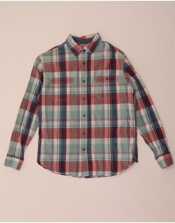 Lee Mens Shirt Medium Green Check Cotton