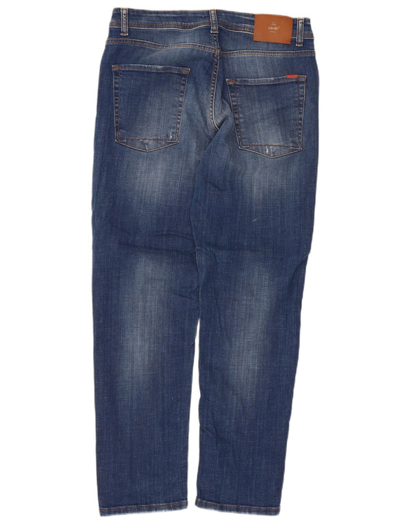 Liu Jo Mens Fred Tapered Jeans W32 L27 Blue Cotton