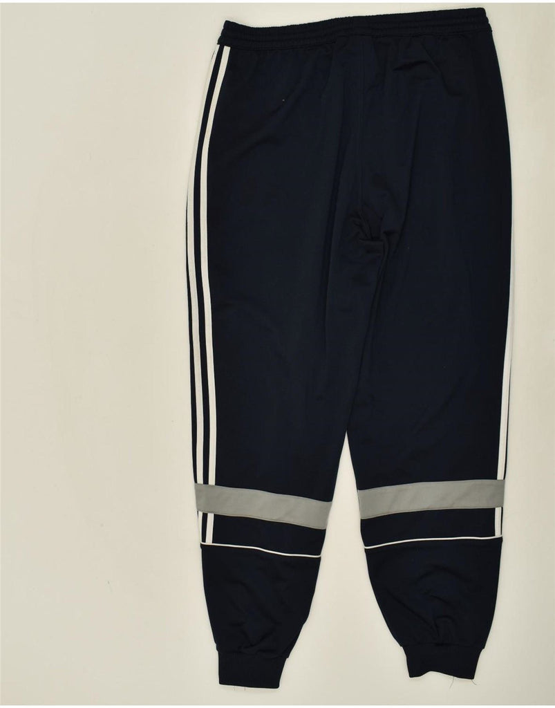 ADIDAS Mens Tracksuit Trousers Joggers UK 44/46 Large Navy Blue Polyester Vintage Adidas and Second-Hand Adidas from Messina Hembry 