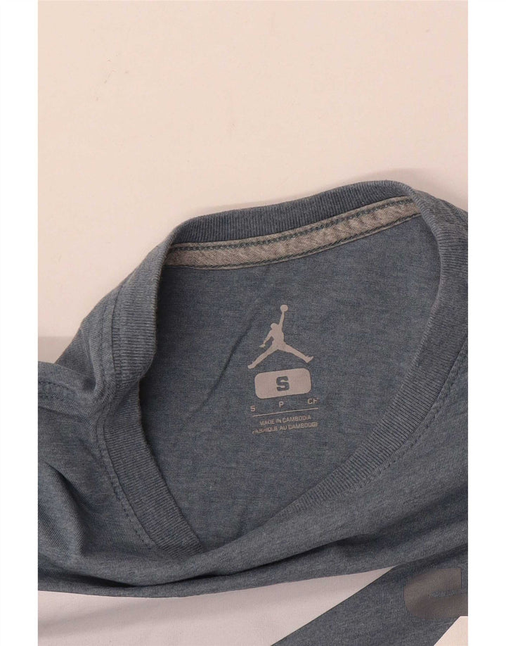 Jordan Mens Graphic T-Shirt Top Small Grey