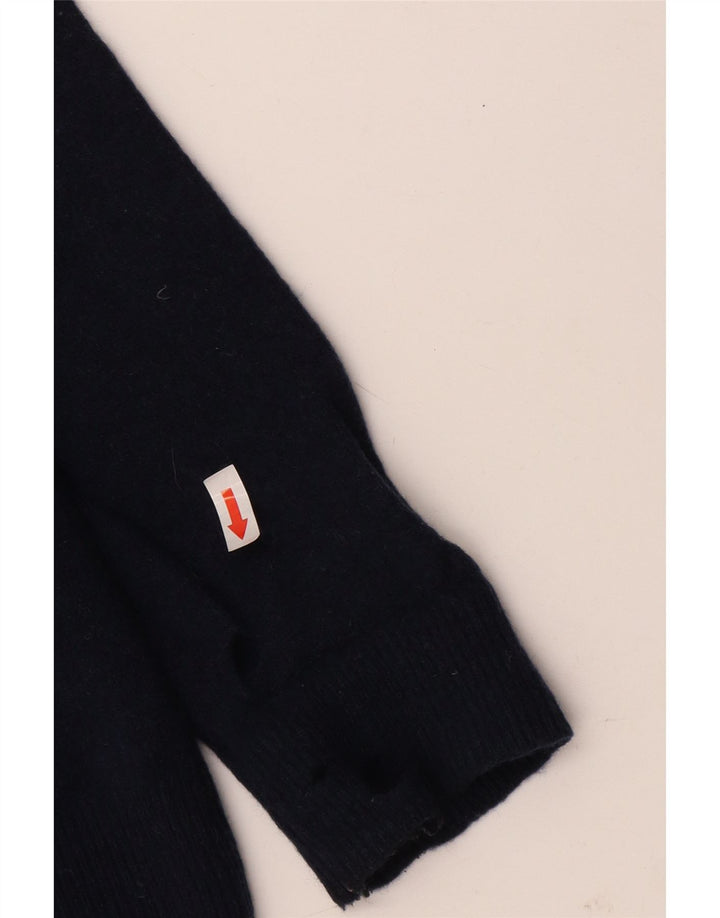 Marks & Spencer Mens Vest Tank Top Medium Navy Blue Lambswool