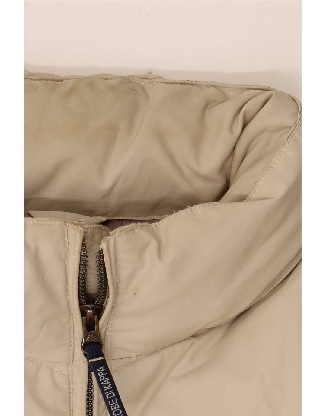 Kappa Mens Hooded Padded Jacket UK 40 Large Beige