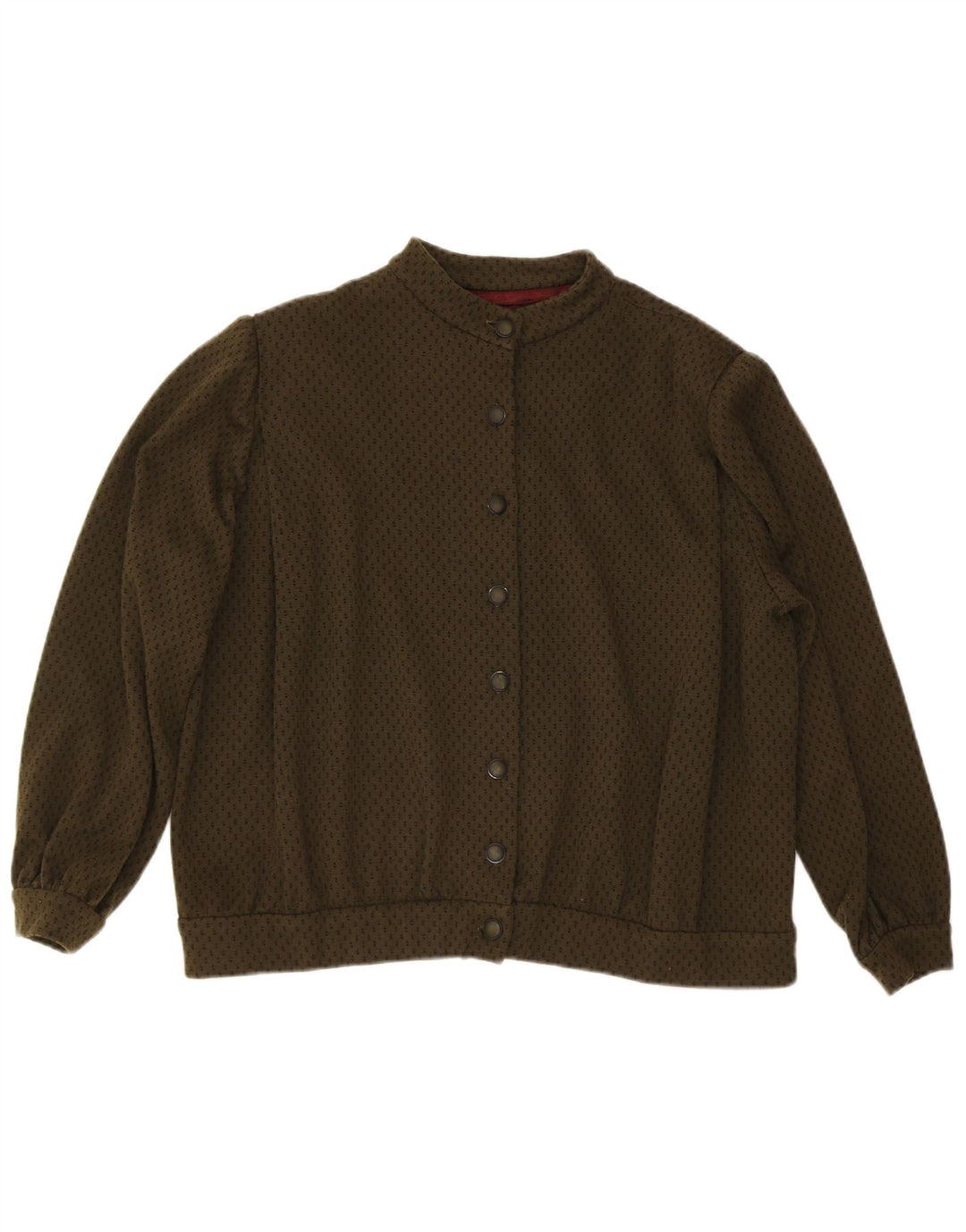 Vintage Womens Bomber Jacket UK 20 2XL Khaki Spotted