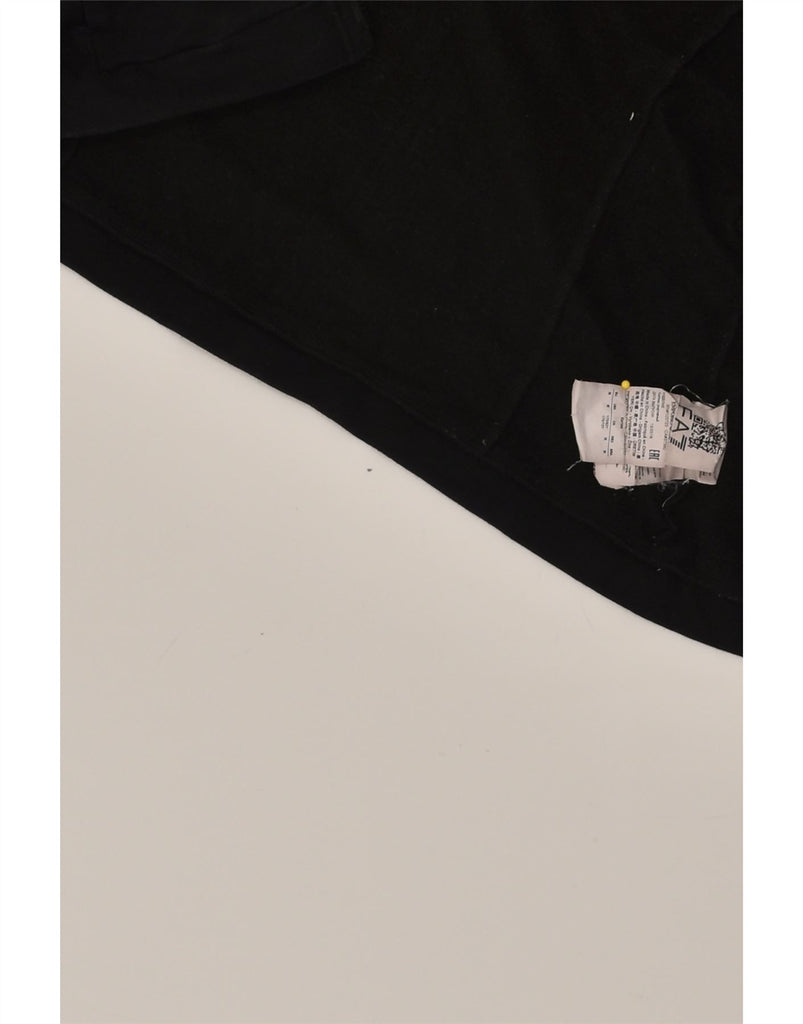 EMPORIO ARMANI Womens Graphic Tracksuit Top Jacket UK 12 Medium Black | Vintage Emporio Armani | Thrift | Second-Hand Emporio Armani | Used Clothing | Messina Hembry 