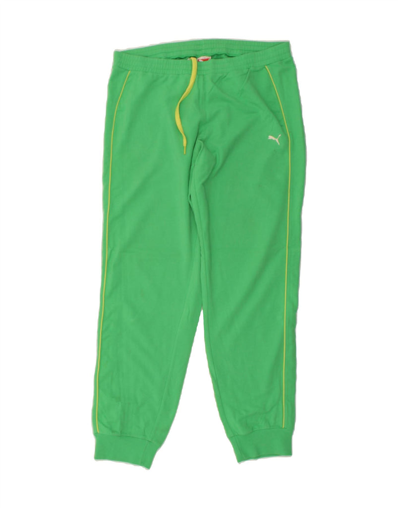 PUMA Womens Tracksuit Trousers Joggers UK 14 Medium Green Cotton Vintage Puma and Second-Hand Puma from Messina Hembry 