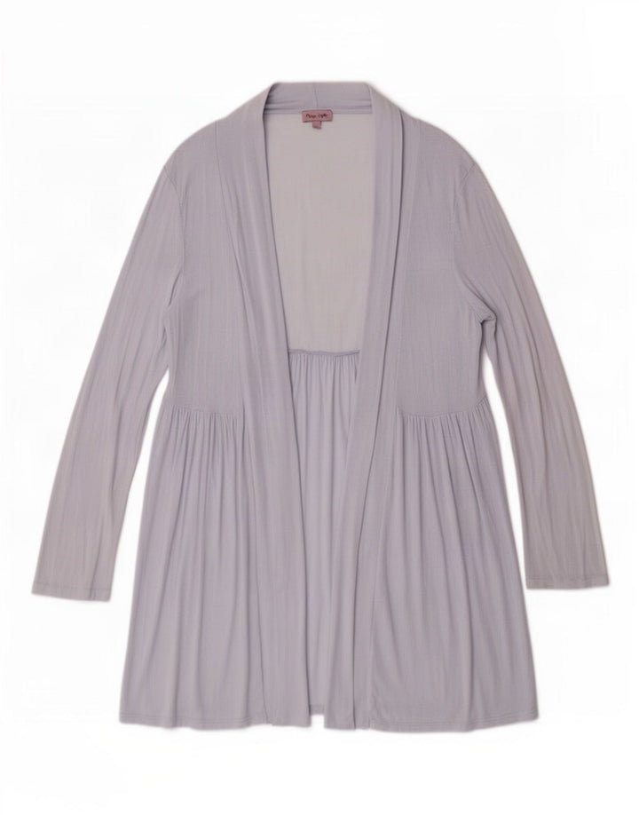 Phase Eight Womens Longline Cardigan Top UK 12 Medium Blue Viscose