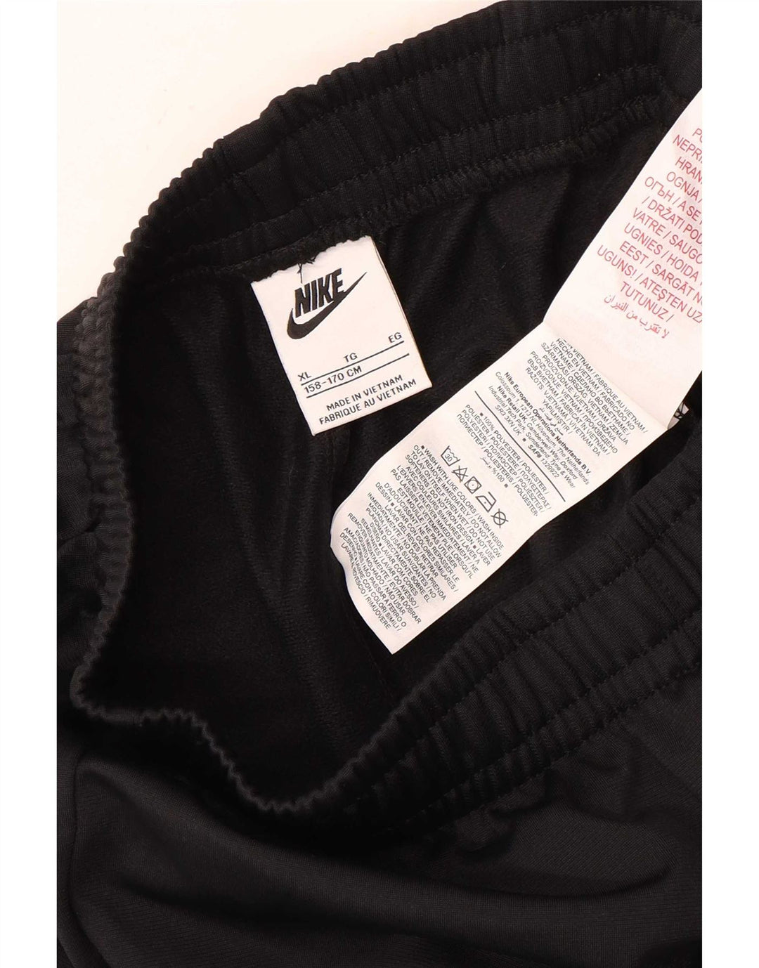 Nike Boys Tracksuit Trousers 13-14 Years XL Black Polyester