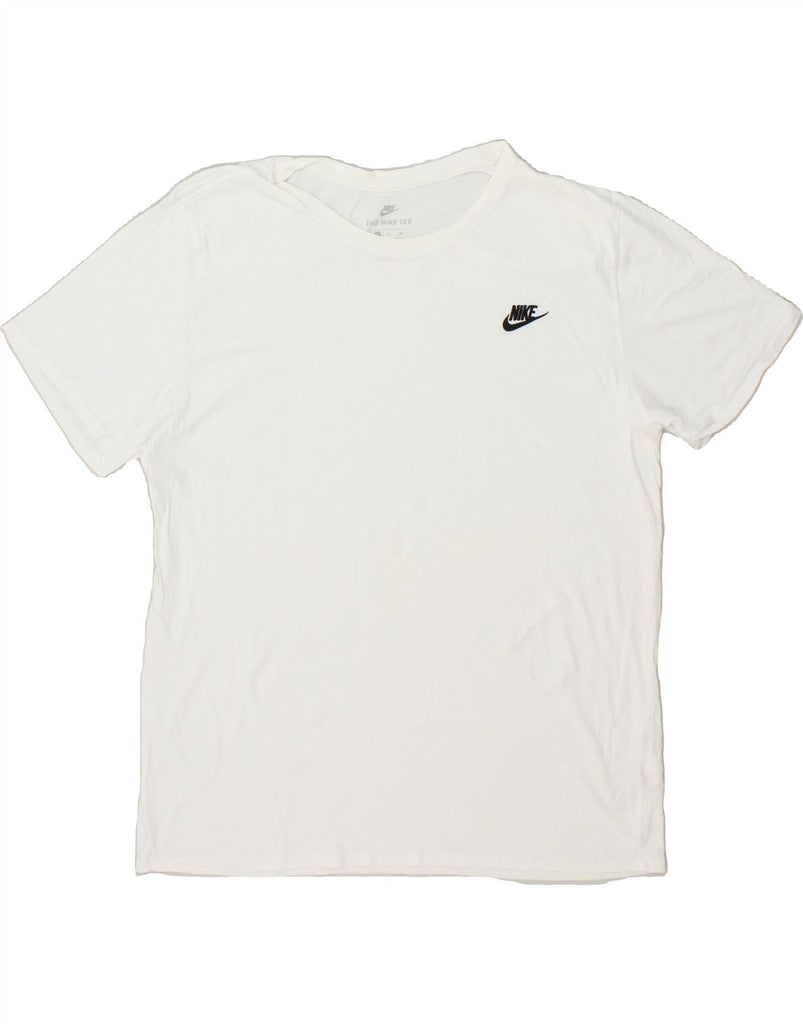 NIKE Mens T-Shirt Top XL White Cotton | Vintage Nike | Thrift | Second-Hand Nike | Used Clothing | Messina Hembry 