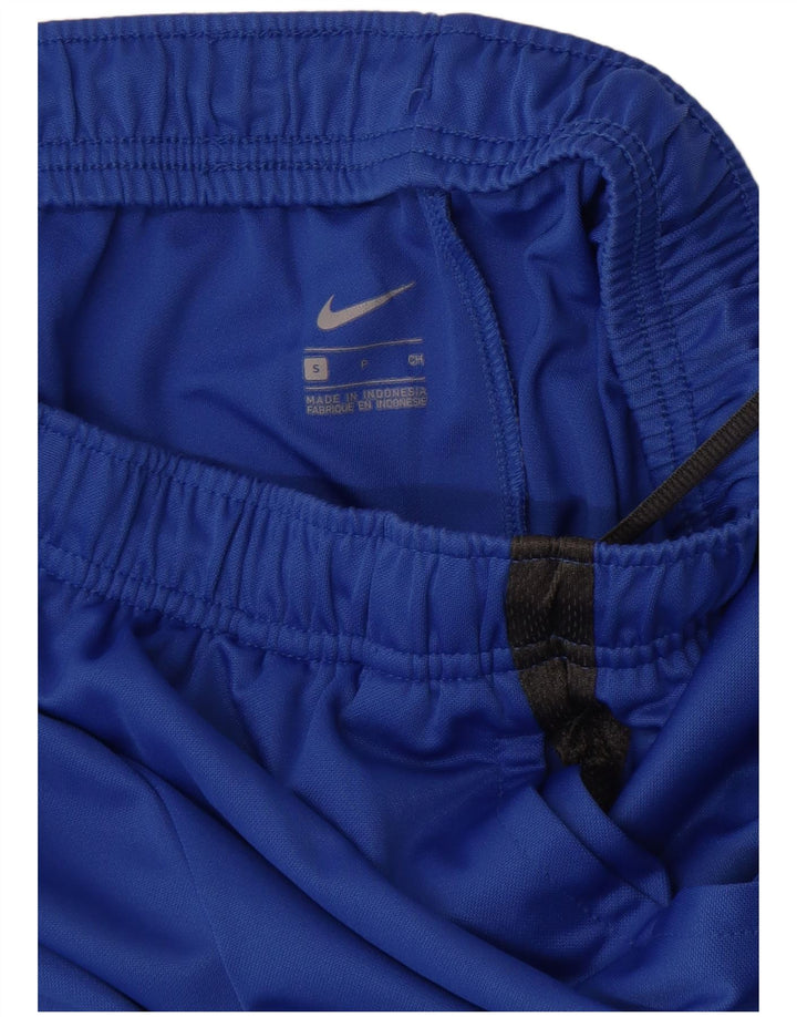 Nike Mens Tracksuit Trousers Small  Blue Colourblock