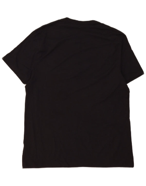 Dkny Mens Graphic T-Shirt Top XL Black Cotton
