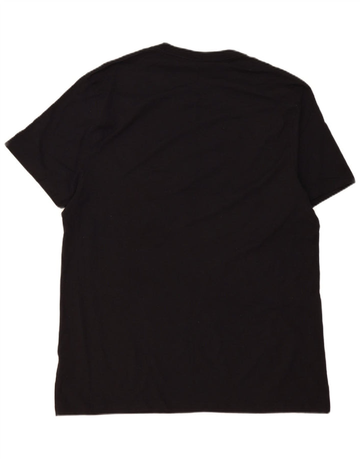Dkny Mens Graphic T-Shirt Top XL Black Cotton