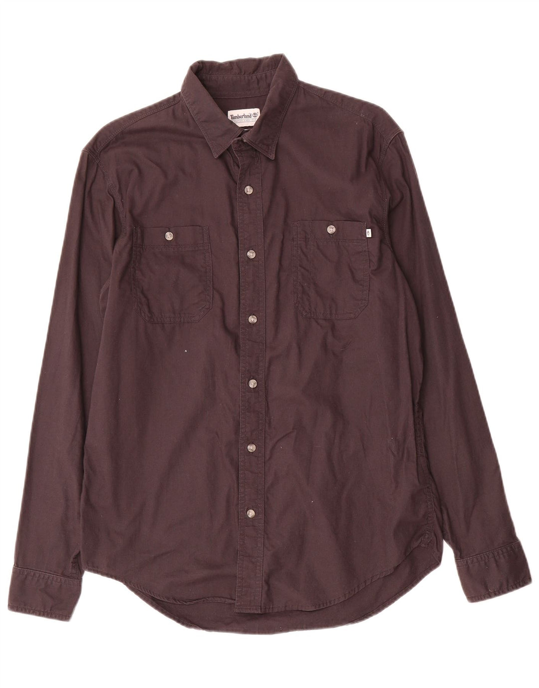 Timberland Mens Regular Fit Shirt Large Grey Cotton