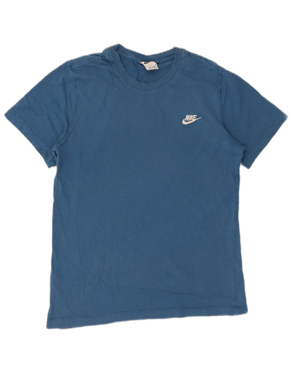 Nike Mens T-Shirt Top Small Blue Cotton