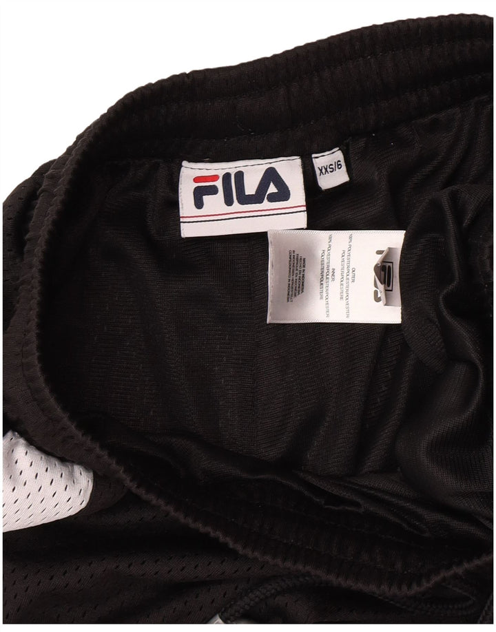 Fila Womens Sport Shorts UK 2 2XS Black Polyester