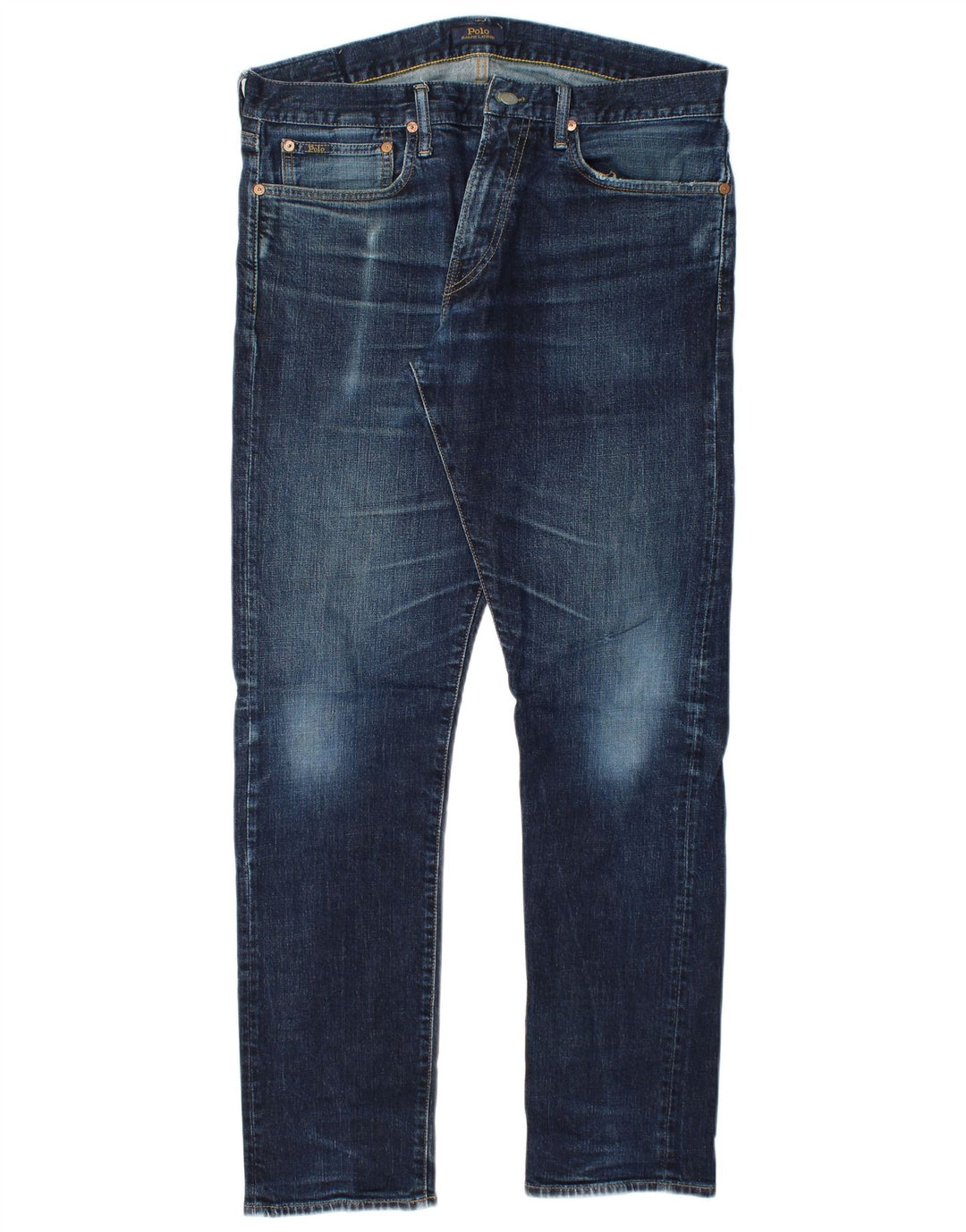 POLO RALPH LAUREN Mens Slim Jeans W34 L32 Blue Cotton